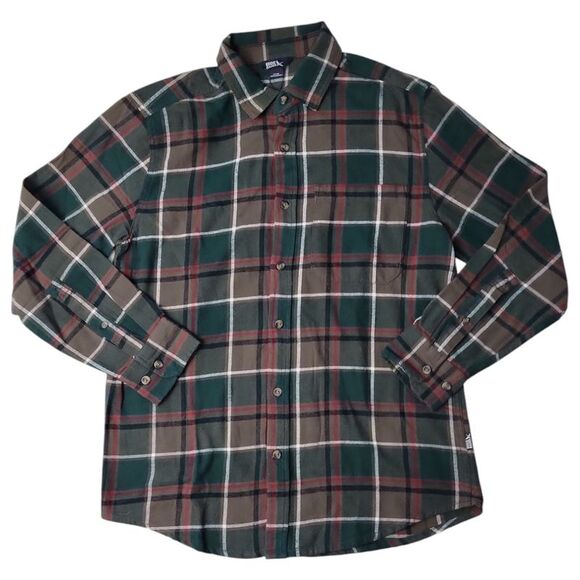 Eddie Bauer Other - Mocha Overland Plaid - Eddie Bauer Men's 100% Cotton Easy Care Warm Brushed Twil